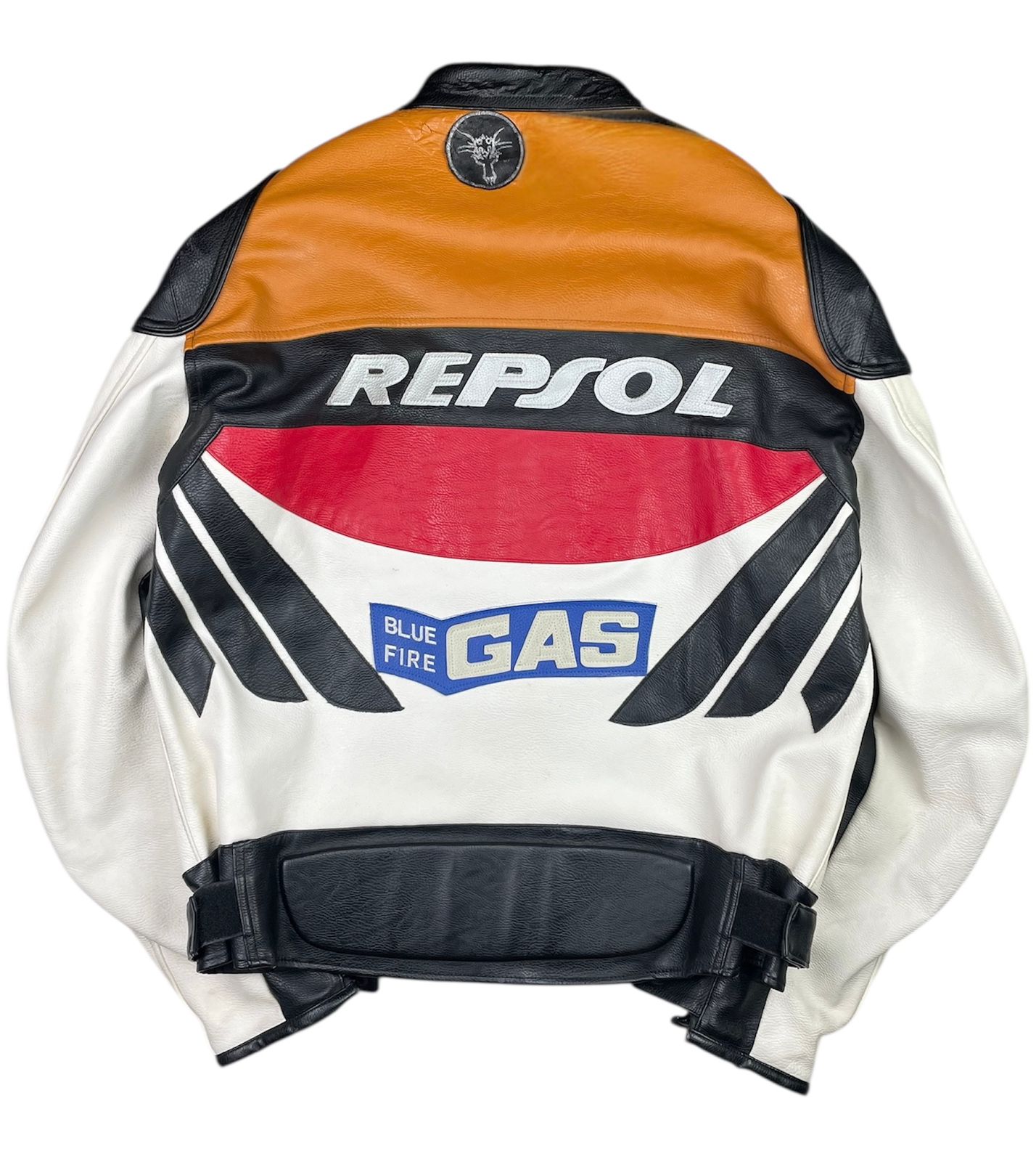 Vintage genuine leather Repsol moto jacket