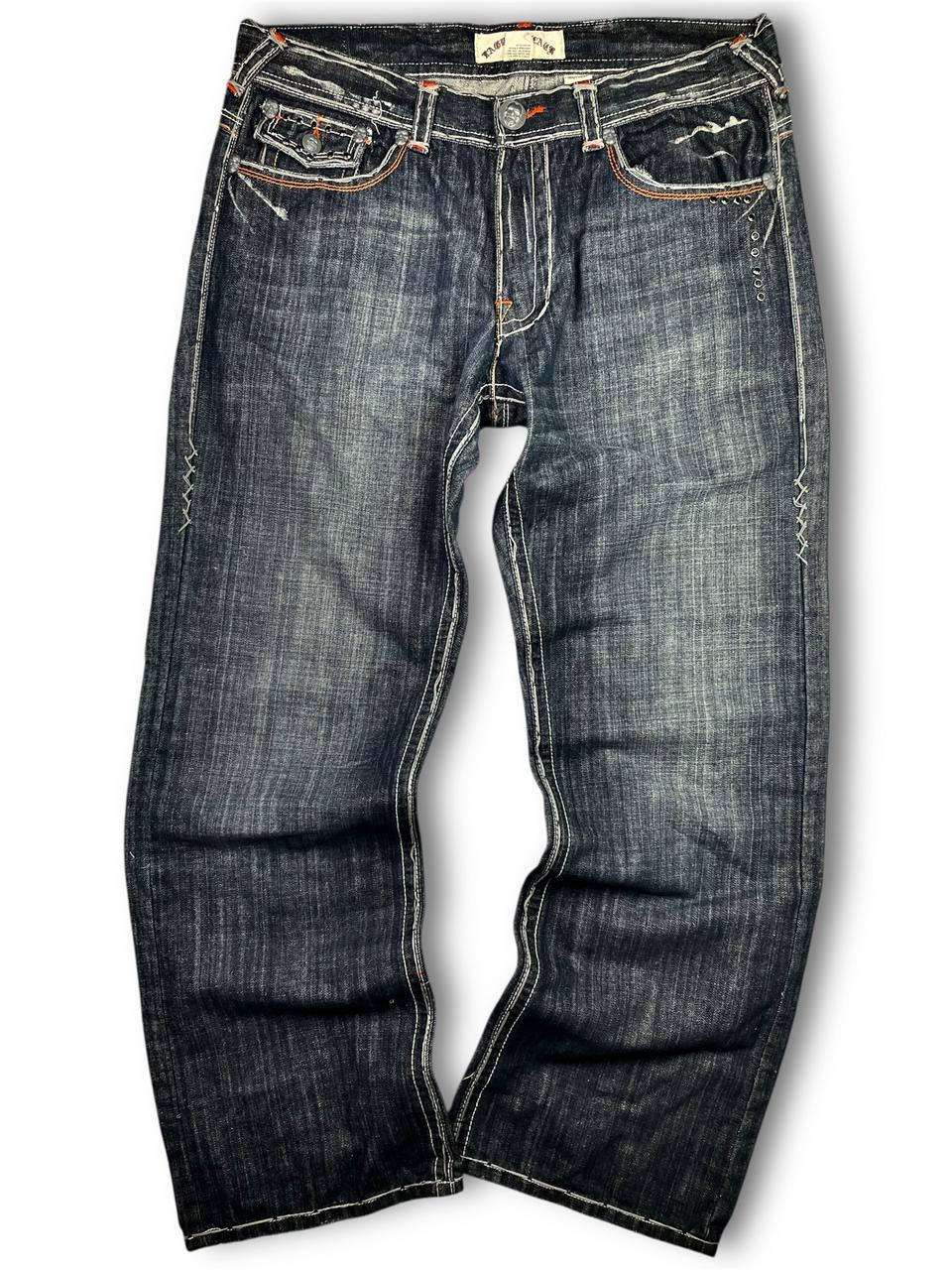 Vintage y2k studded & embroidered jeans