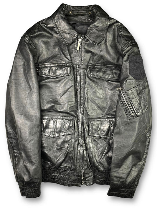Vintage 90's Polizei Bomber Leather jacket