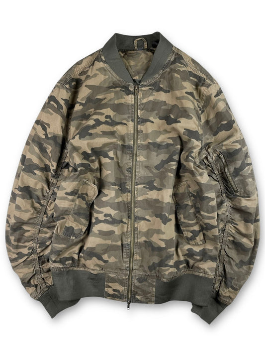 00's khaki Camouflage bomber jacket