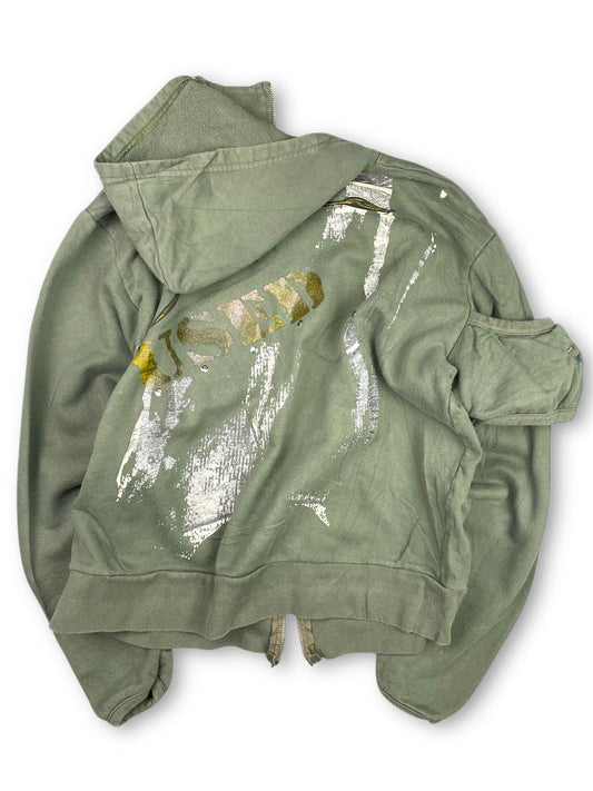 Vintage y2k Multipocketed zip up